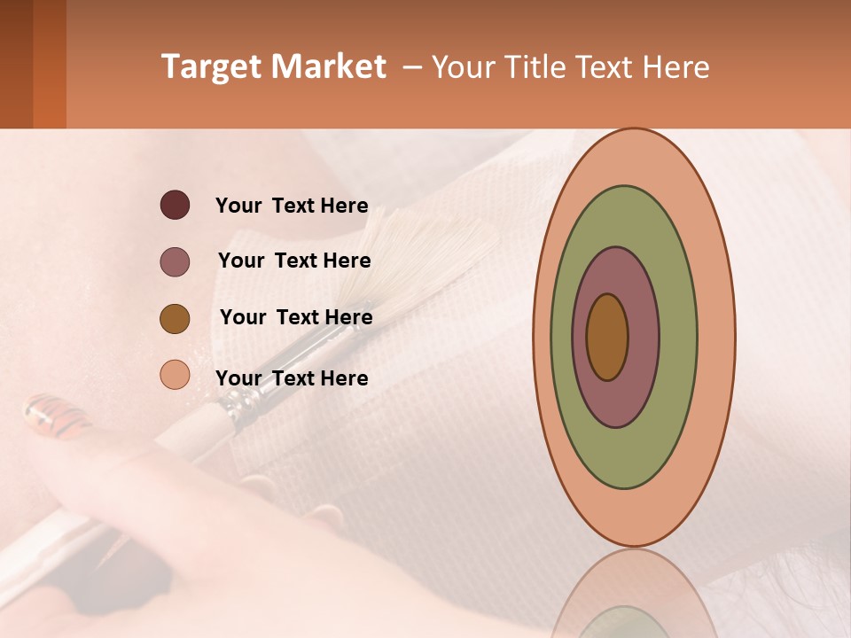 A Person With A Brush In Their Hand PowerPoint Template