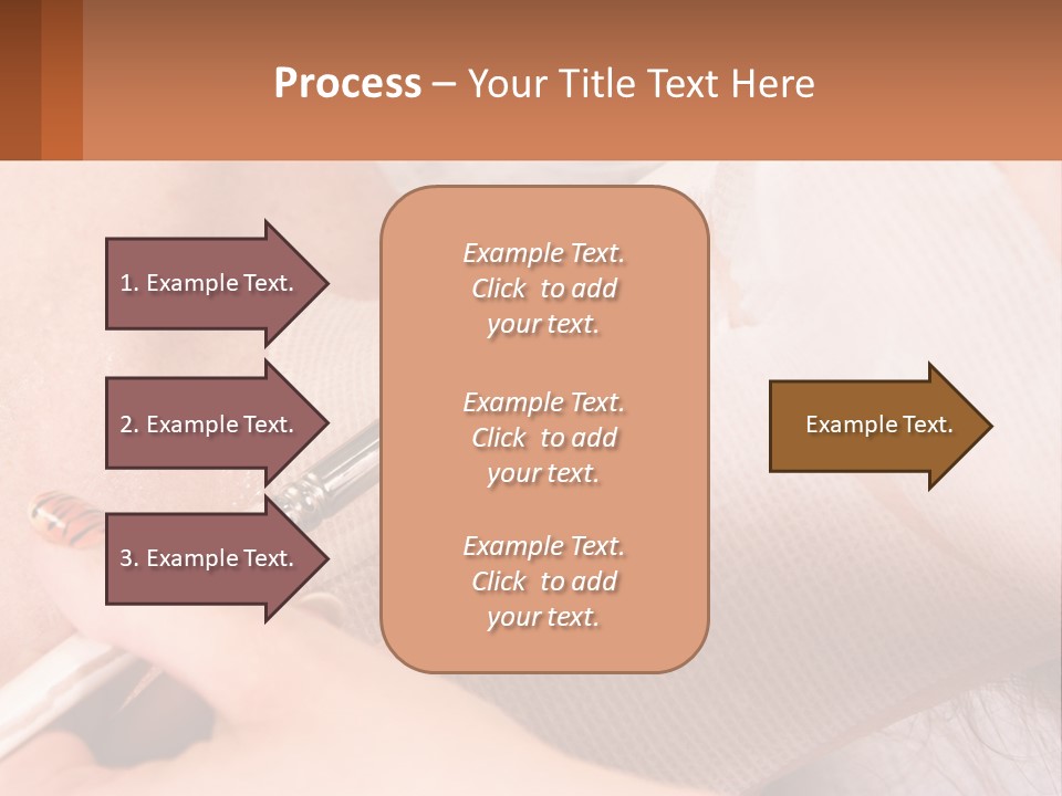 A Person With A Brush In Their Hand PowerPoint Template