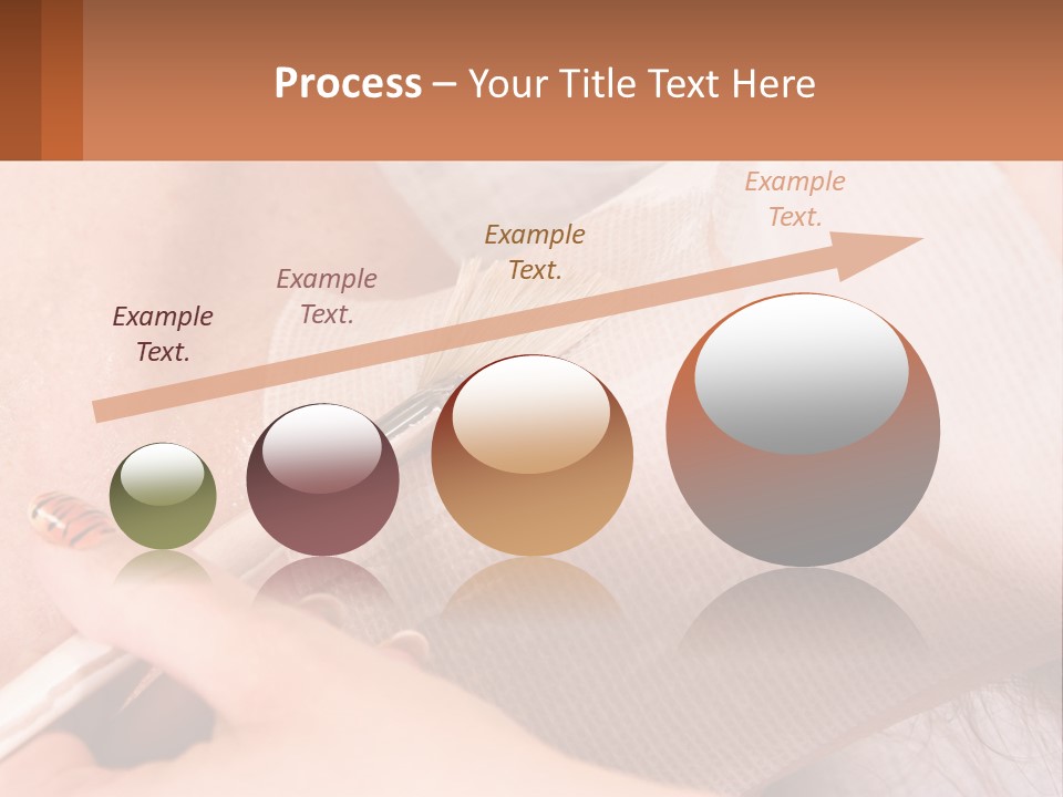 A Person With A Brush In Their Hand PowerPoint Template