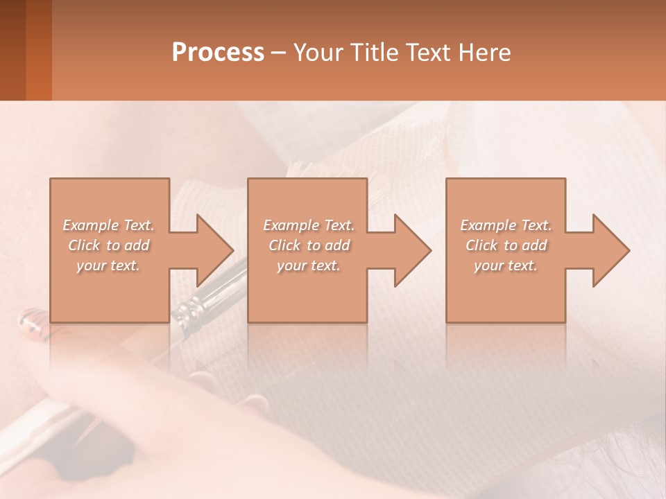 A Person With A Brush In Their Hand PowerPoint Template