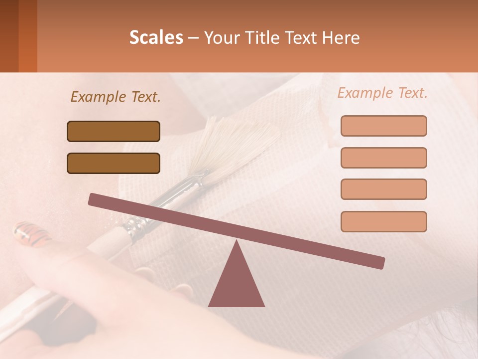 A Person With A Brush In Their Hand PowerPoint Template