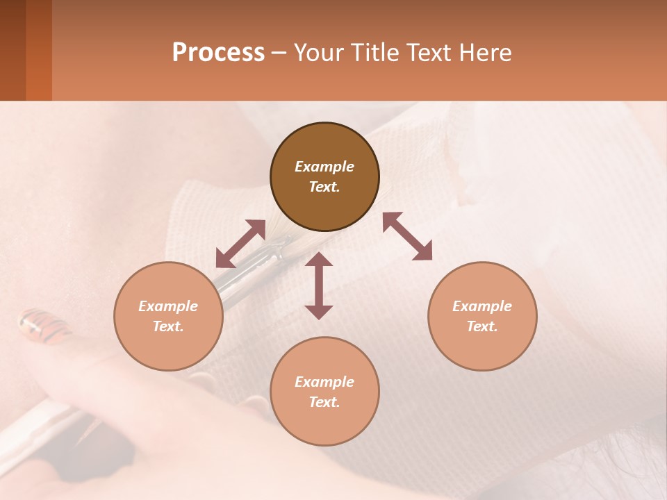 A Person With A Brush In Their Hand PowerPoint Template