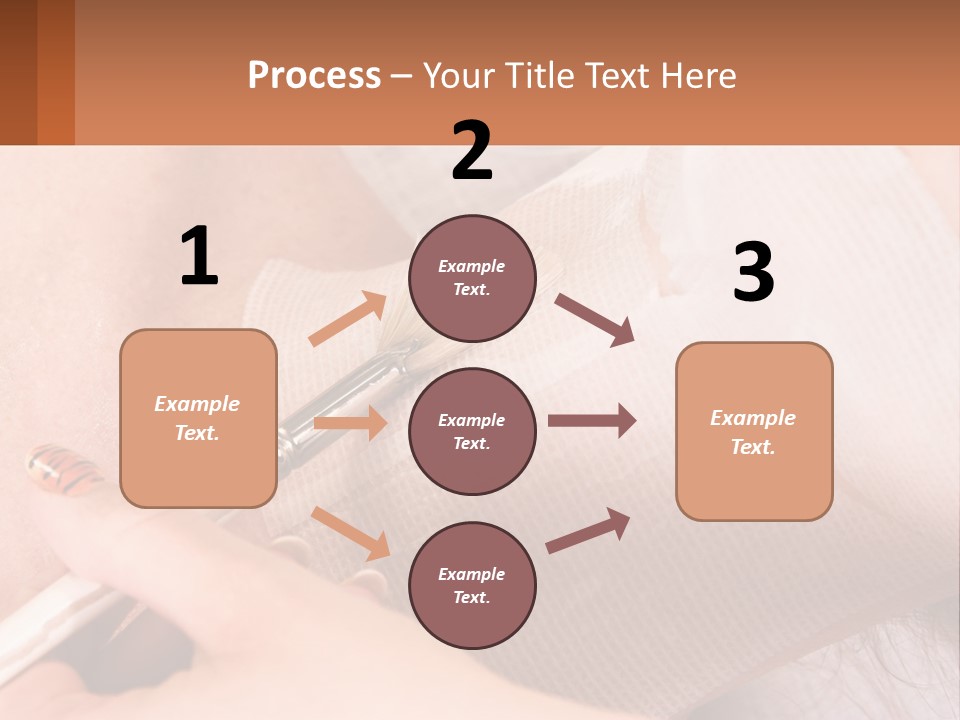 A Person With A Brush In Their Hand PowerPoint Template