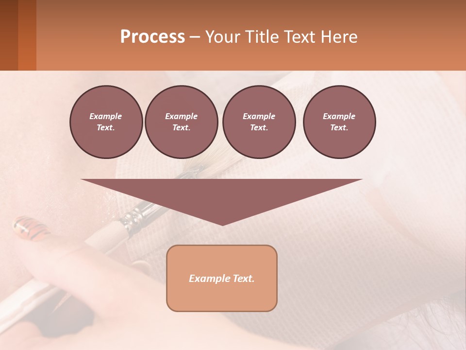 A Person With A Brush In Their Hand PowerPoint Template