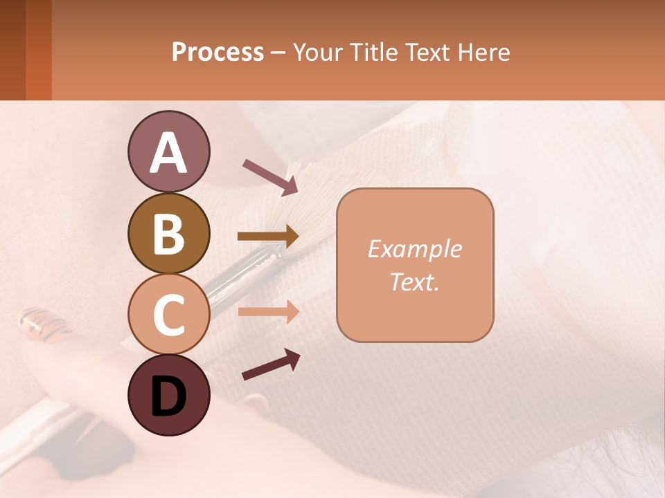 A Person With A Brush In Their Hand PowerPoint Template
