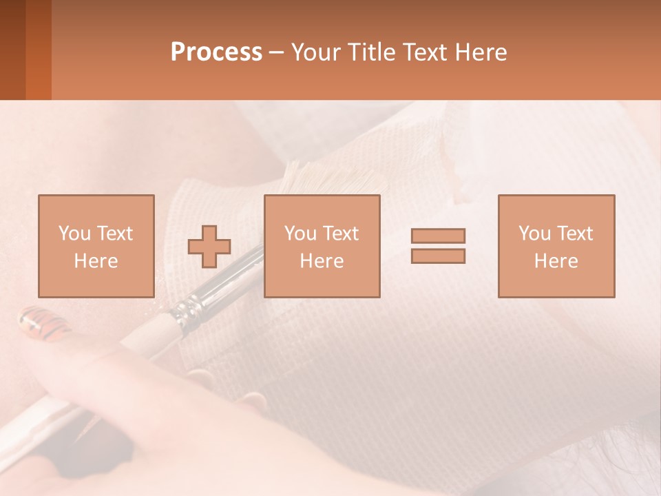 A Person With A Brush In Their Hand PowerPoint Template
