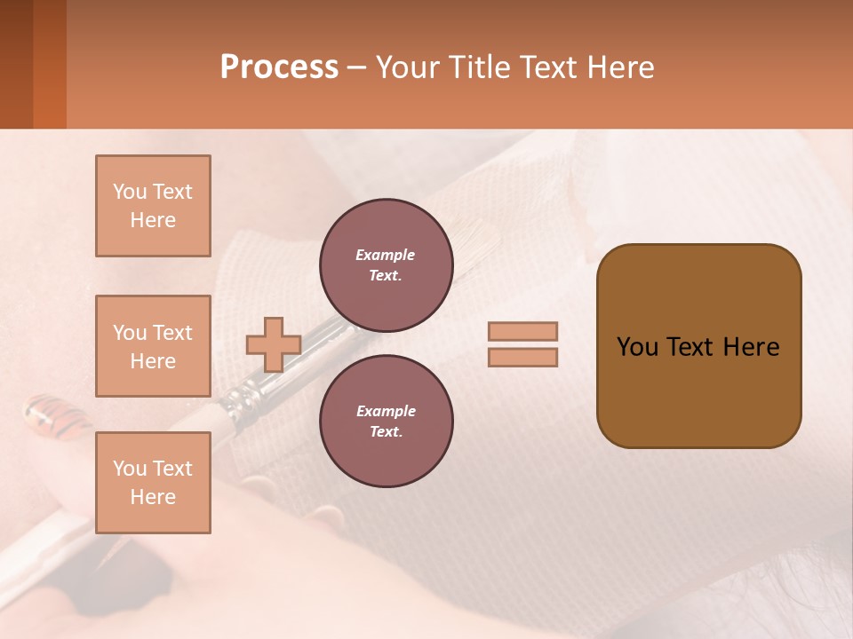 A Person With A Brush In Their Hand PowerPoint Template