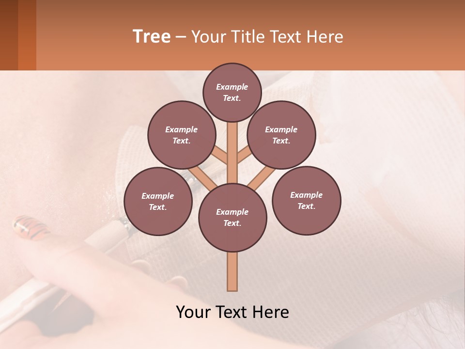 A Person With A Brush In Their Hand PowerPoint Template