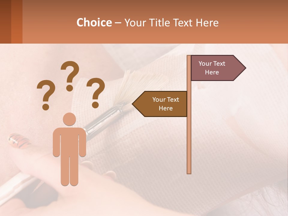 A Person With A Brush In Their Hand PowerPoint Template