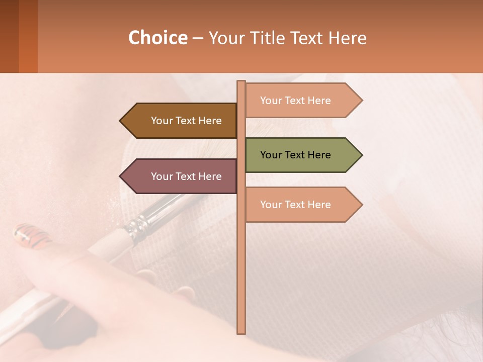 A Person With A Brush In Their Hand PowerPoint Template