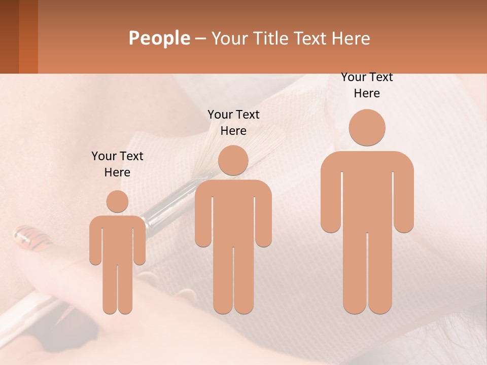 A Person With A Brush In Their Hand PowerPoint Template