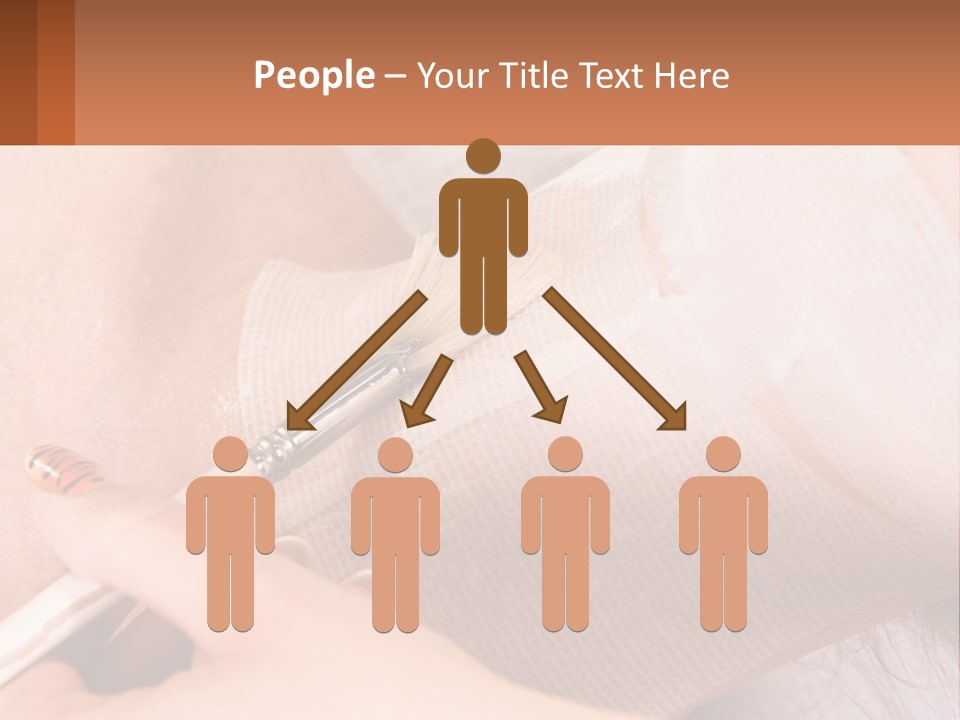 A Person With A Brush In Their Hand PowerPoint Template