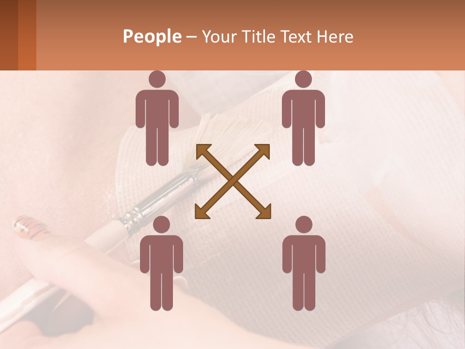 A Person With A Brush In Their Hand PowerPoint Template