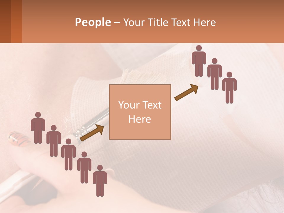 A Person With A Brush In Their Hand PowerPoint Template