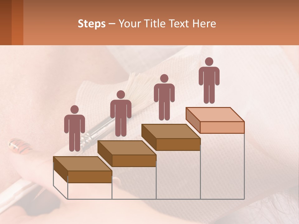 A Person With A Brush In Their Hand PowerPoint Template