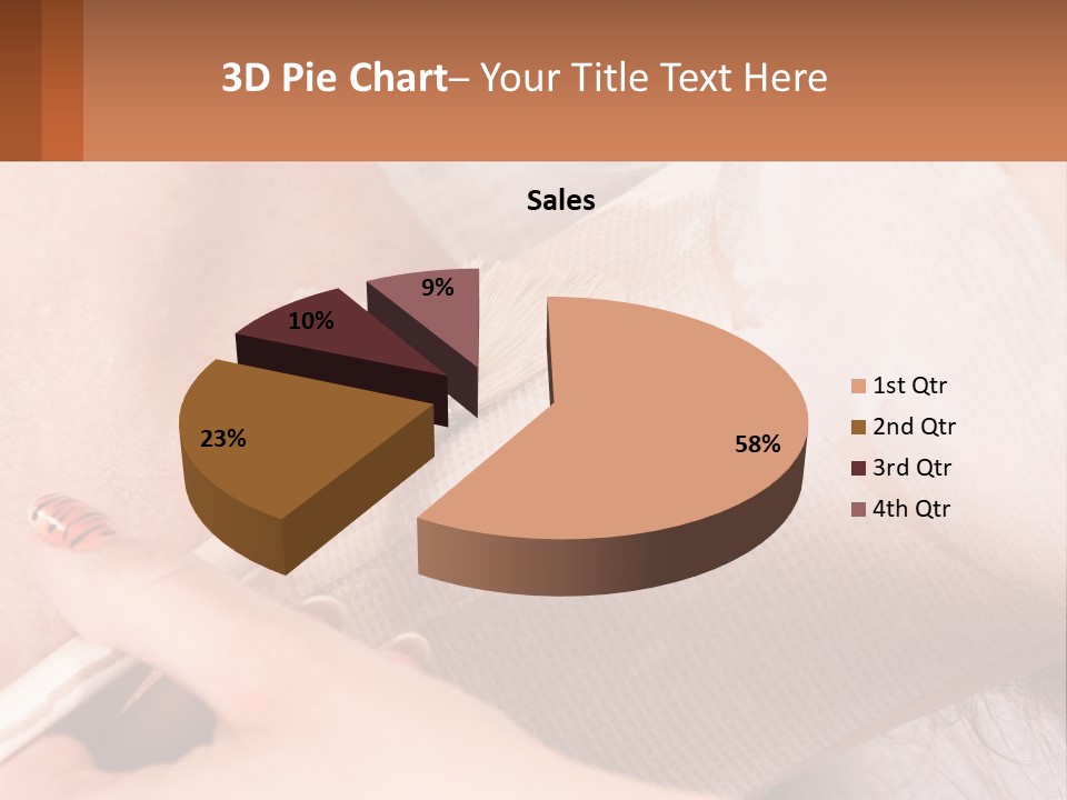 A Person With A Brush In Their Hand PowerPoint Template
