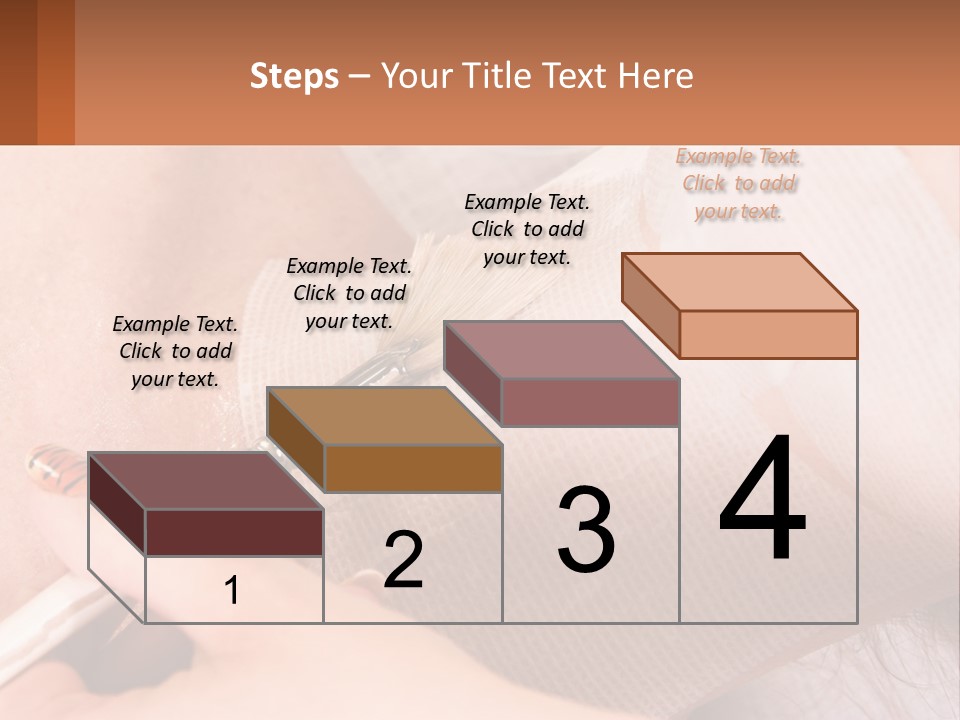 A Person With A Brush In Their Hand PowerPoint Template