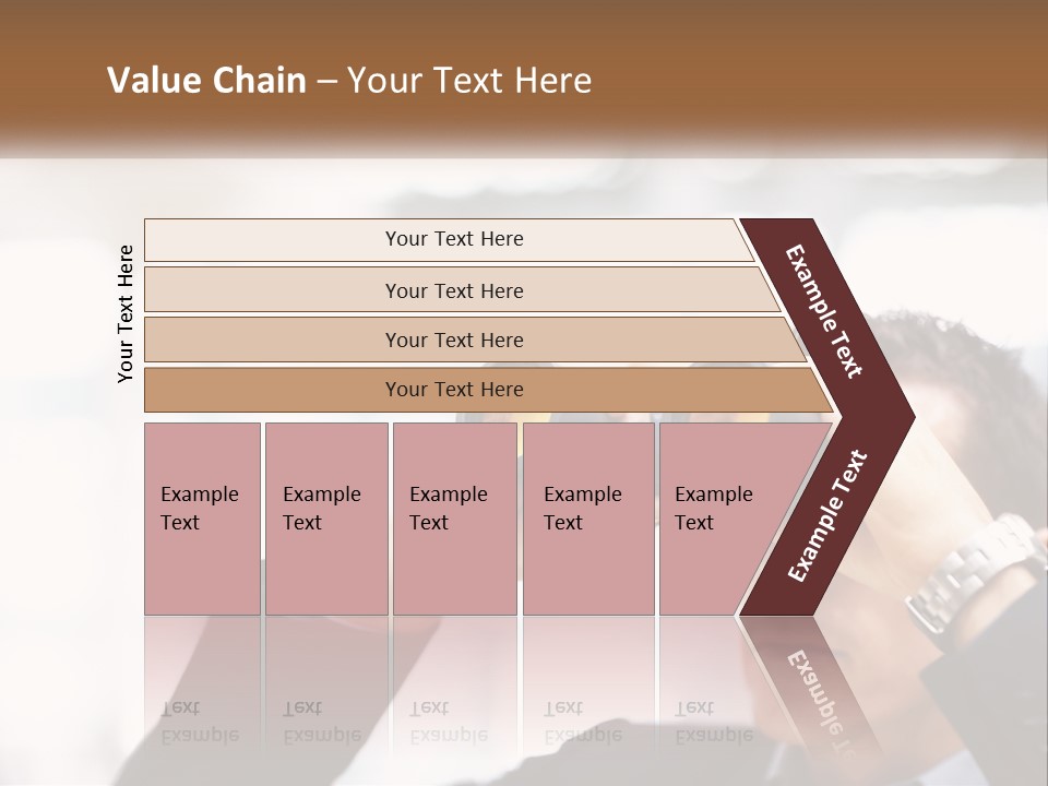 A Man Looking Through A Pair Of Binoculars PowerPoint Template