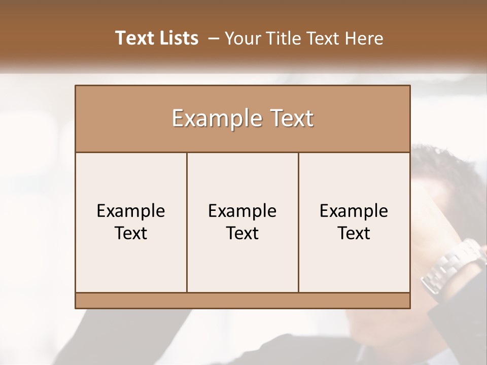 A Man Looking Through A Pair Of Binoculars PowerPoint Template