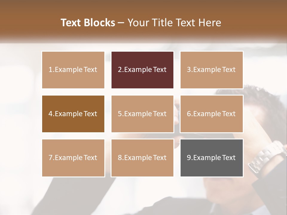A Man Looking Through A Pair Of Binoculars PowerPoint Template