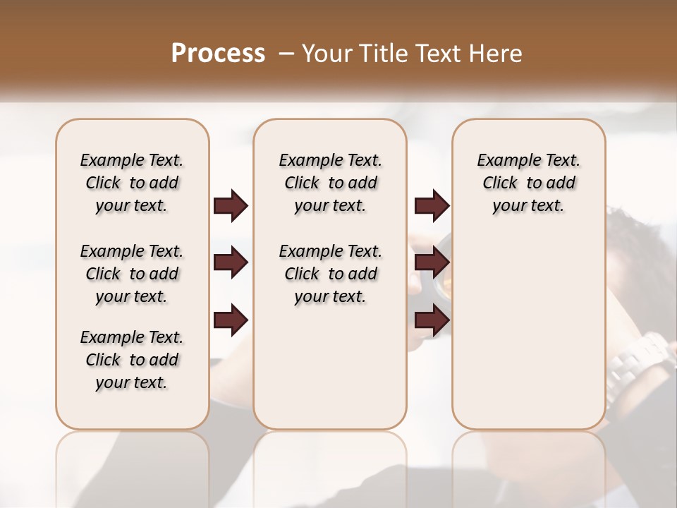 A Man Looking Through A Pair Of Binoculars PowerPoint Template