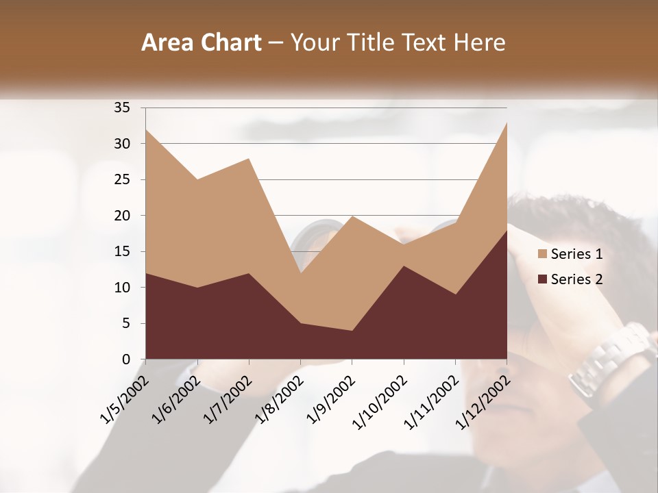 A Man Looking Through A Pair Of Binoculars PowerPoint Template