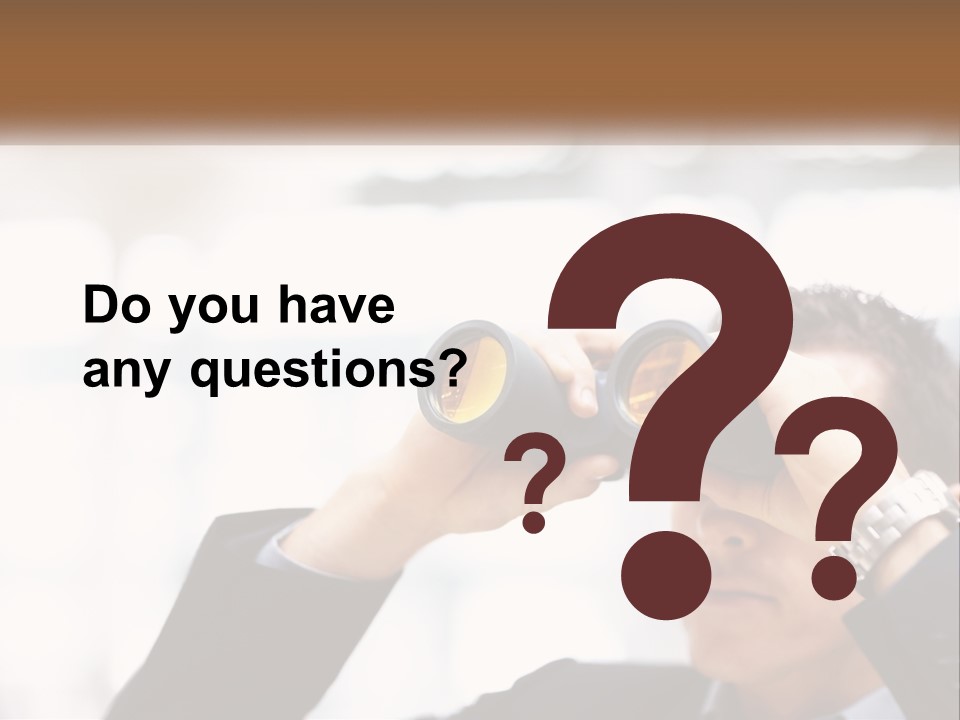 A Man Looking Through A Pair Of Binoculars PowerPoint Template