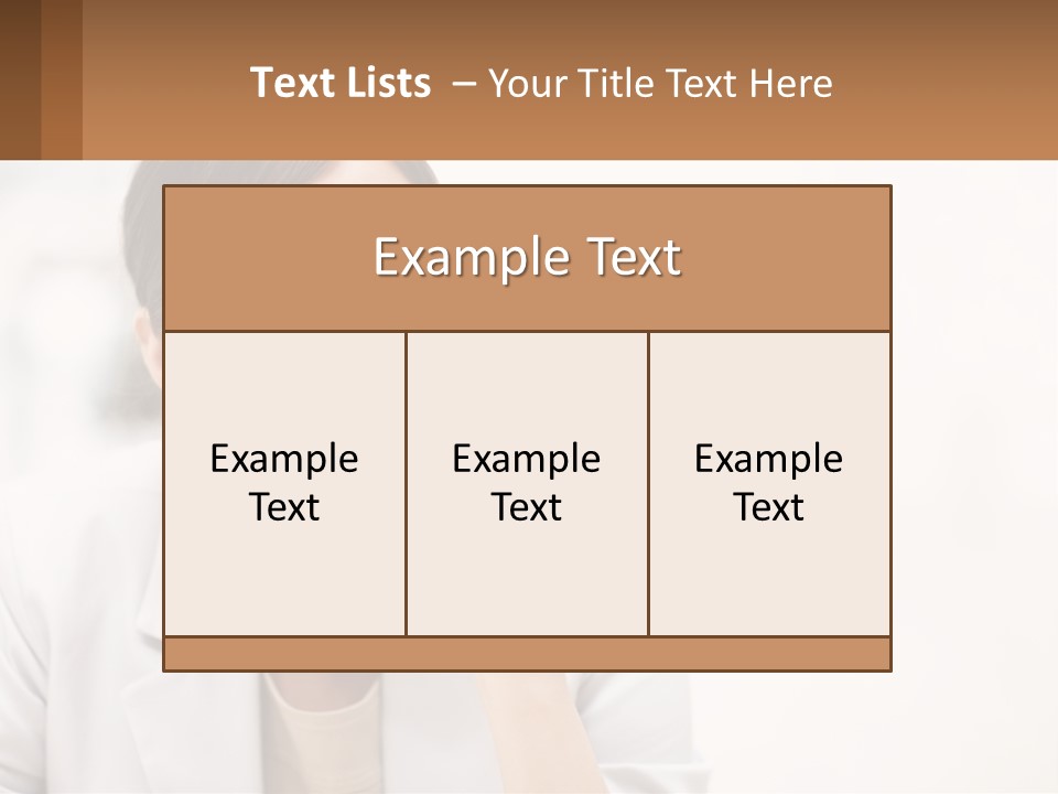 A Woman Pointing To The Side With A Smile On Her Face PowerPoint Template