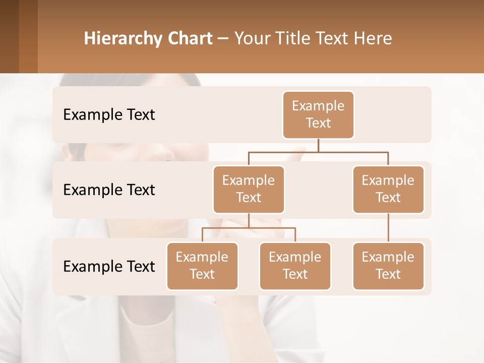 A Woman Pointing To The Side With A Smile On Her Face PowerPoint Template