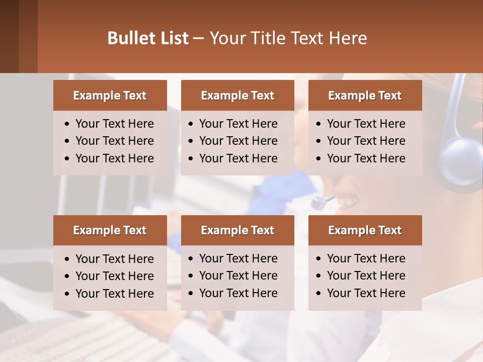 A Group Of People Wearing Headsets In Front Of Computers PowerPoint Template