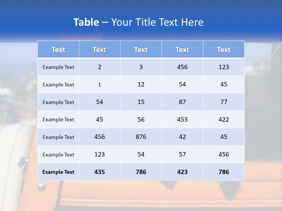 A Small Black Dog Sitting In The Back Of A Truck PowerPoint Template