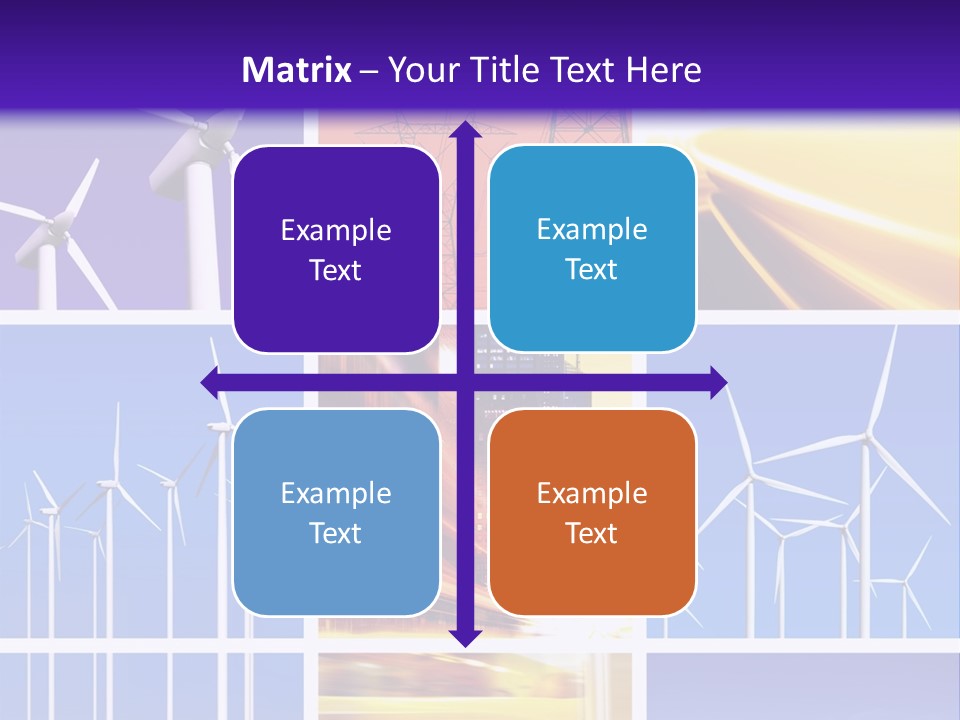 A Bunch Of Windmills Are Shown In This Presentation PowerPoint Template