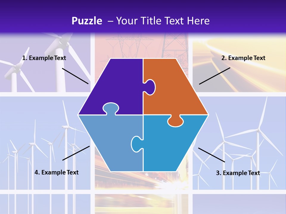 A Bunch Of Windmills Are Shown In This Presentation PowerPoint Template