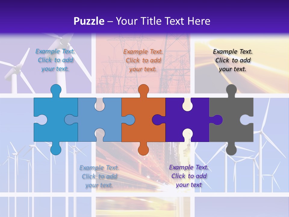 A Bunch Of Windmills Are Shown In This Presentation PowerPoint Template