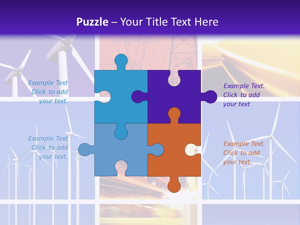 A Bunch Of Windmills Are Shown In This Presentation PowerPoint Template