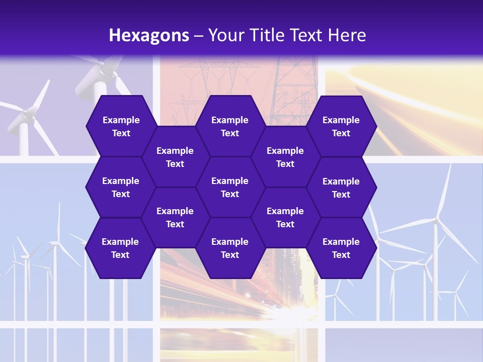 A Bunch Of Windmills Are Shown In This Presentation PowerPoint Template