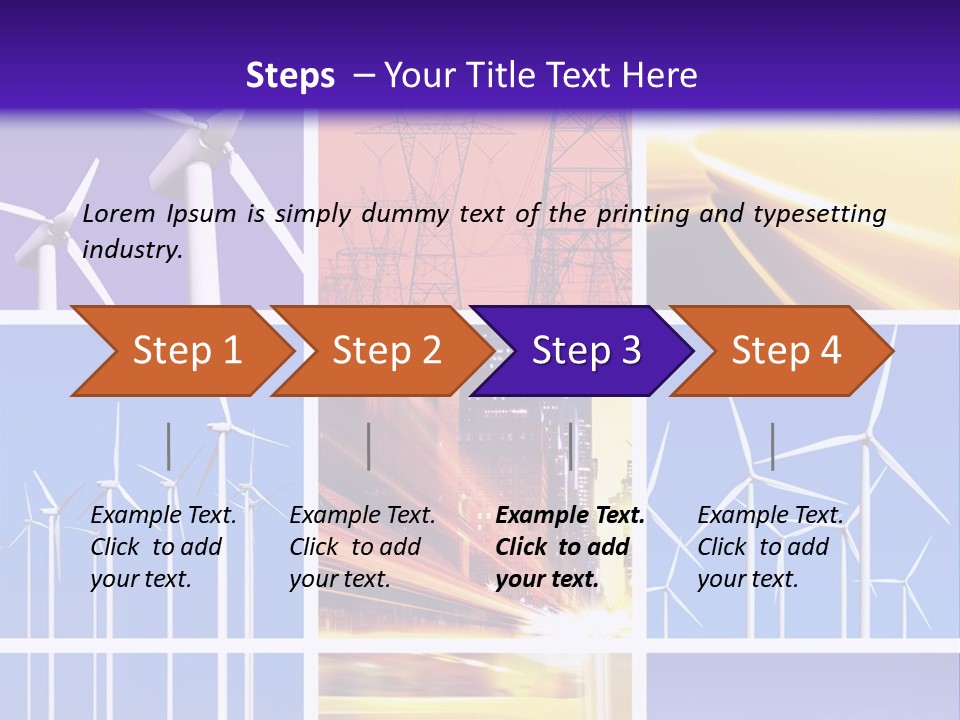 A Bunch Of Windmills Are Shown In This Presentation PowerPoint Template