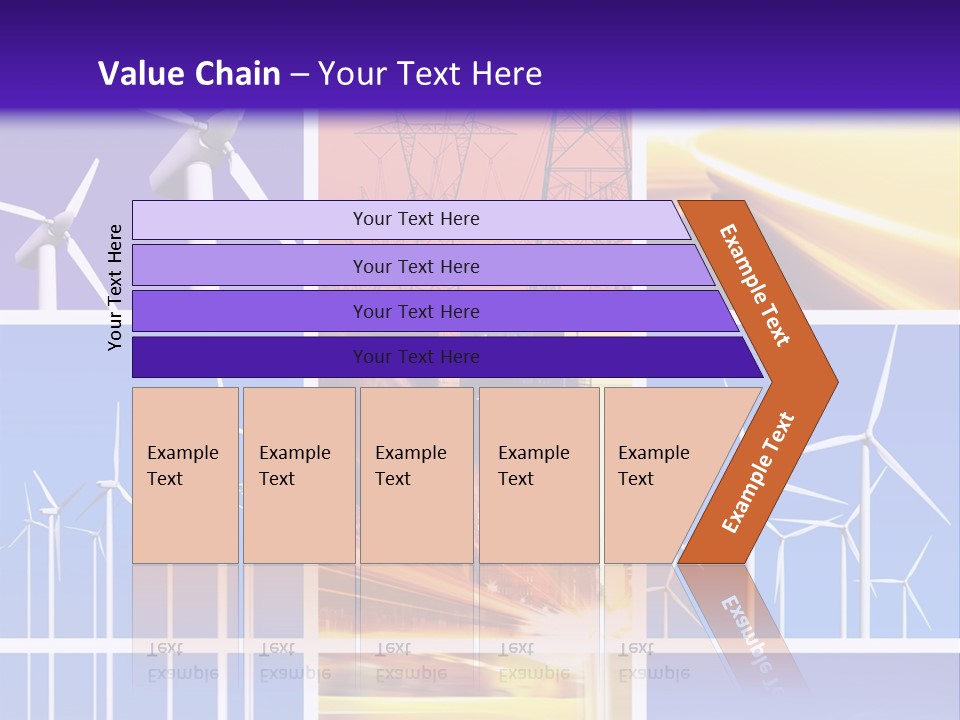 A Bunch Of Windmills Are Shown In This Presentation PowerPoint Template