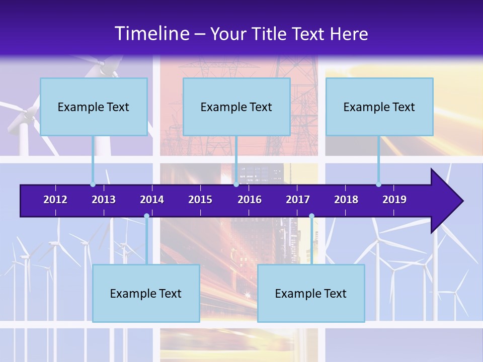 A Bunch Of Windmills Are Shown In This Presentation PowerPoint Template