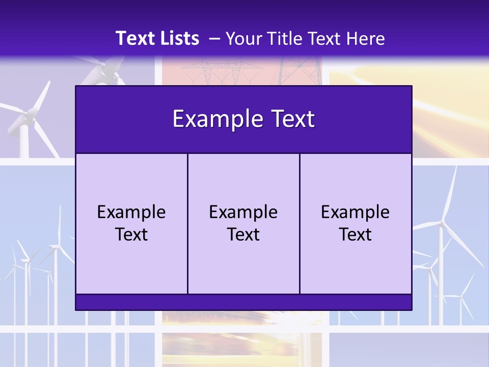 A Bunch Of Windmills Are Shown In This Presentation PowerPoint Template