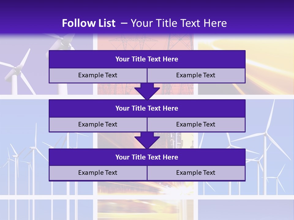 A Bunch Of Windmills Are Shown In This Presentation PowerPoint Template