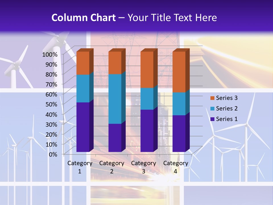 A Bunch Of Windmills Are Shown In This Presentation PowerPoint Template
