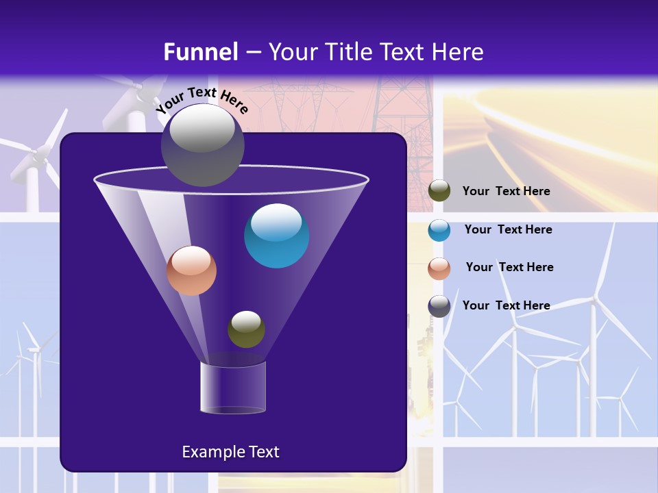 A Bunch Of Windmills Are Shown In This Presentation PowerPoint Template
