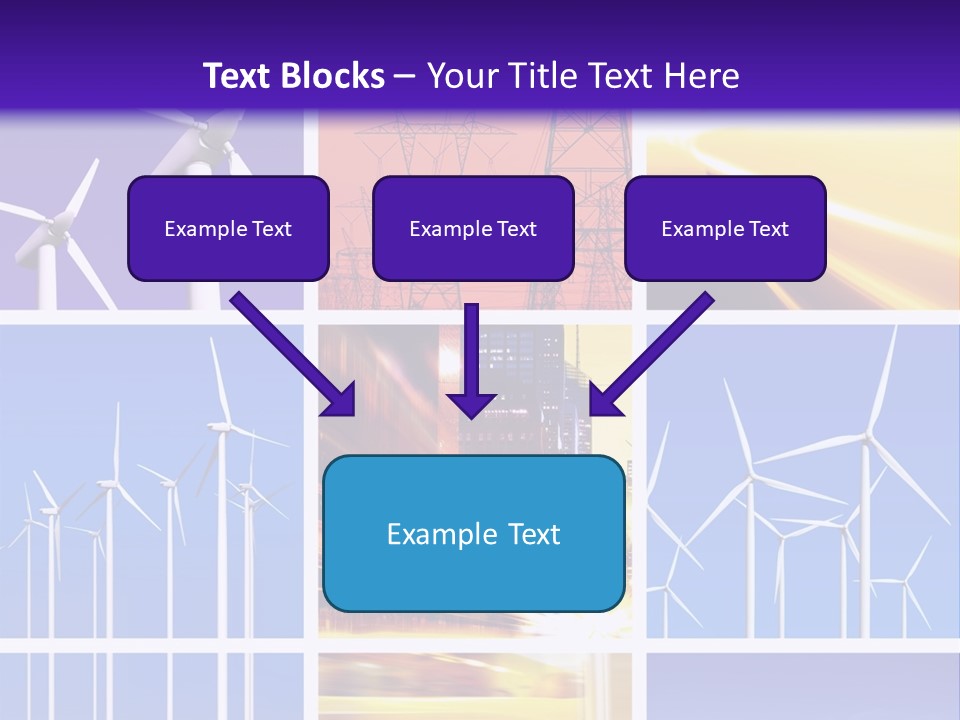 A Bunch Of Windmills Are Shown In This Presentation PowerPoint Template