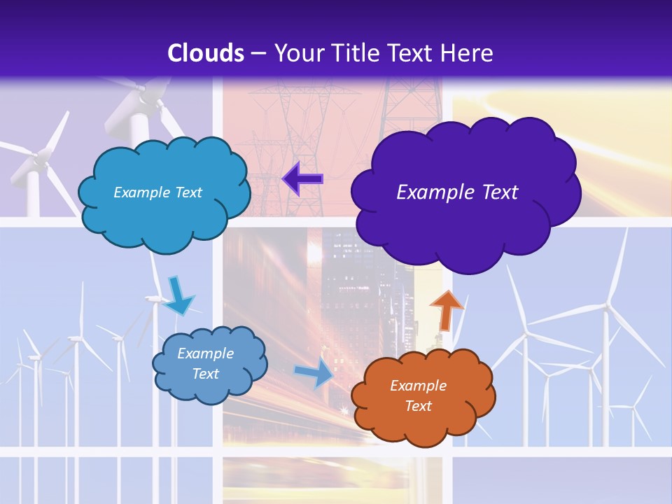 A Bunch Of Windmills Are Shown In This Presentation PowerPoint Template