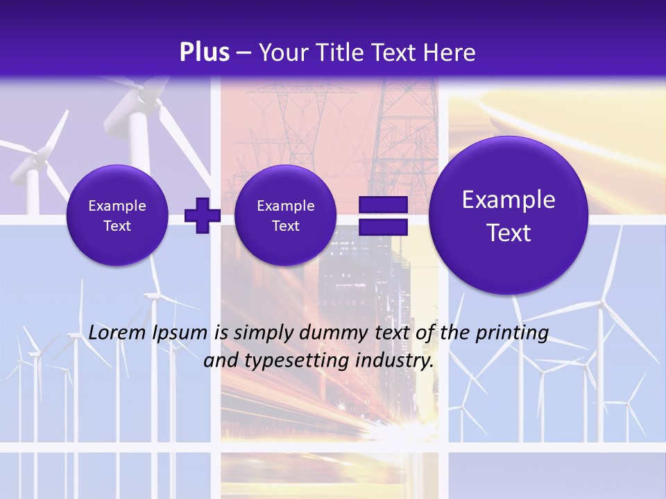 A Bunch Of Windmills Are Shown In This Presentation PowerPoint Template