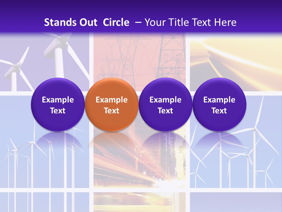 A Bunch Of Windmills Are Shown In This Presentation PowerPoint Template