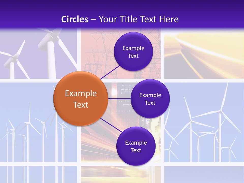 A Bunch Of Windmills Are Shown In This Presentation PowerPoint Template