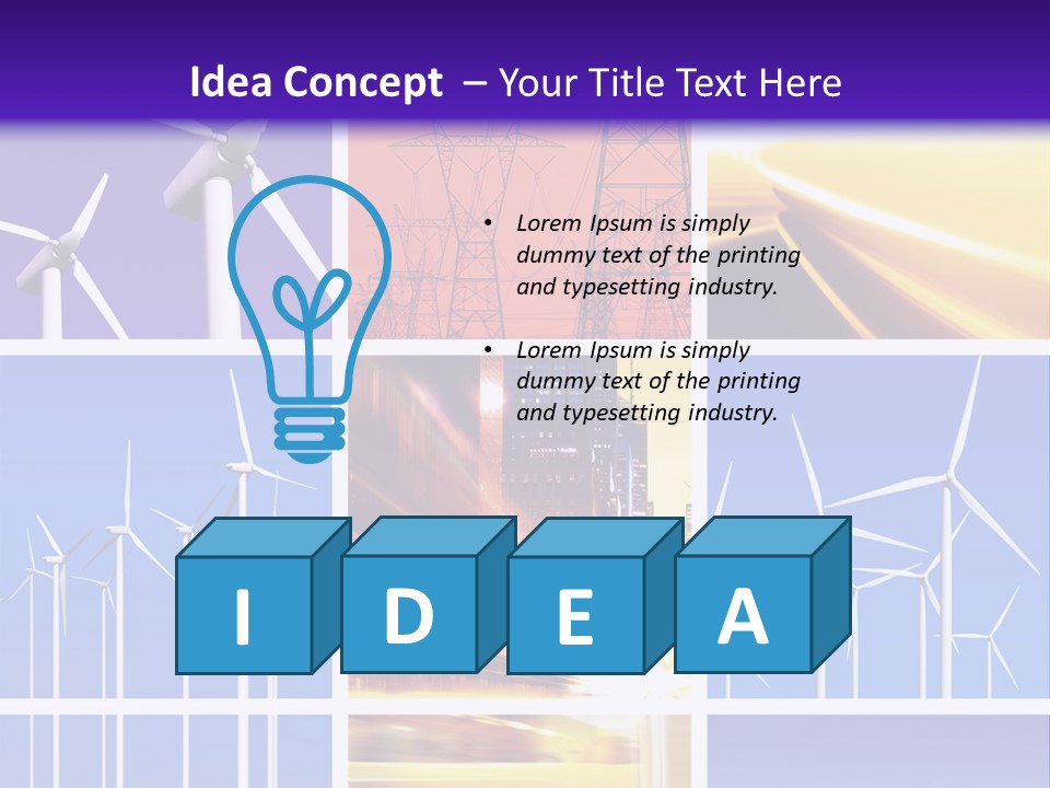A Bunch Of Windmills Are Shown In This Presentation PowerPoint Template