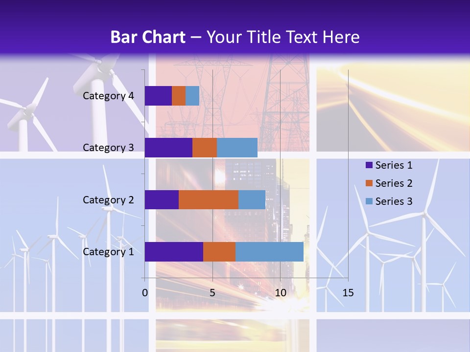 A Bunch Of Windmills Are Shown In This Presentation PowerPoint Template